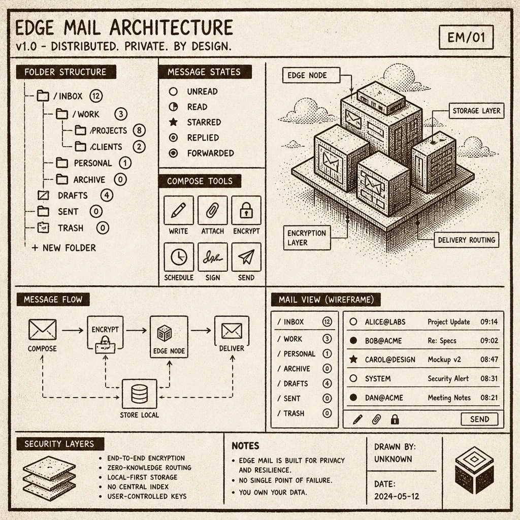 Blueprint of edge mail architecture
