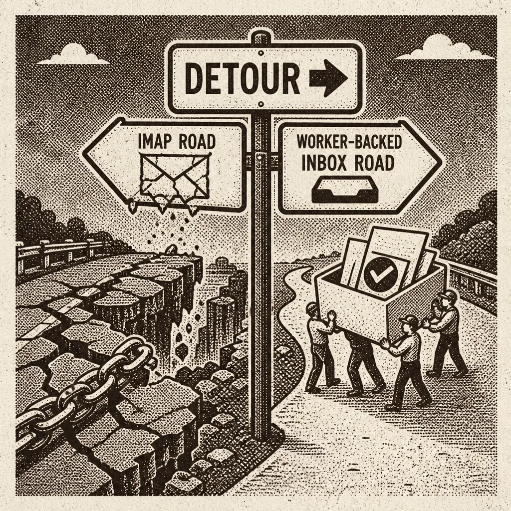 Alternate path sign to Worker-backed inbox