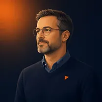 Illustrated portrait of a CTO and technical lead